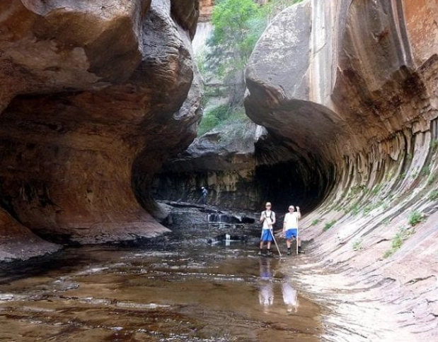 how are slot canyons formed