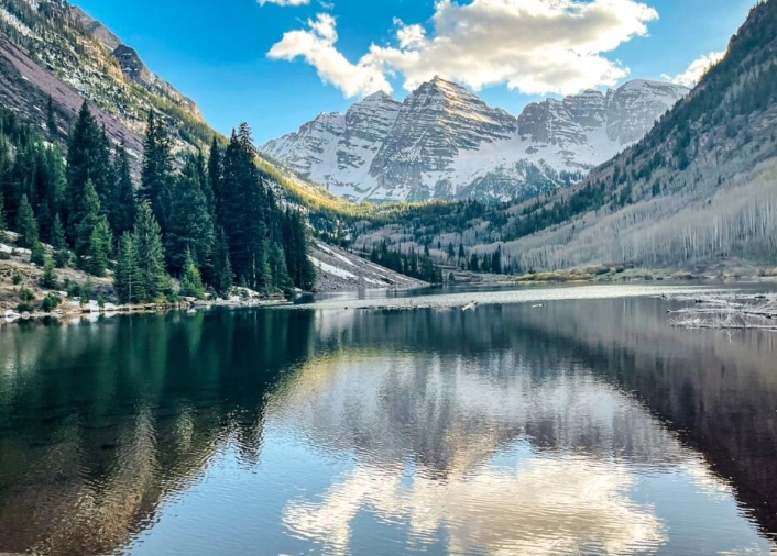 Independence Pass Maroon Bells view