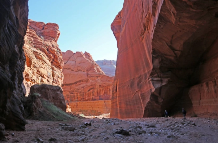 slot canyon hiking