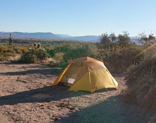 Arizona desert camping