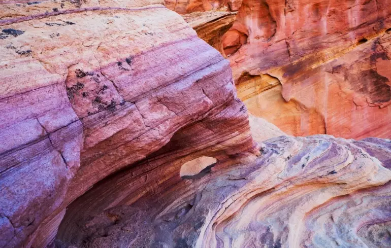 Nevada rainbow rocks