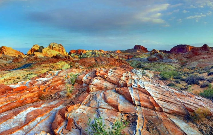 Nevada rainbow rocks
