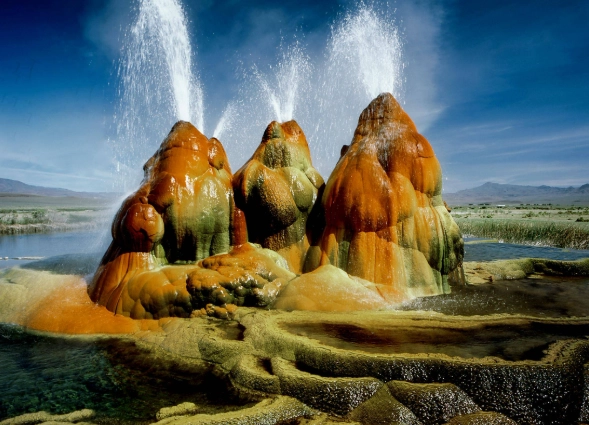 desert black rock formation