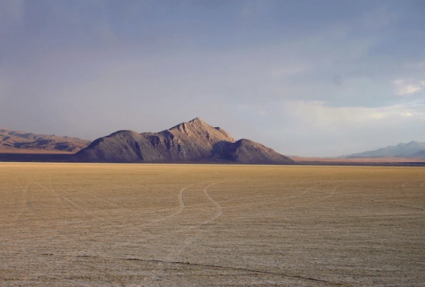 desert black rock formation