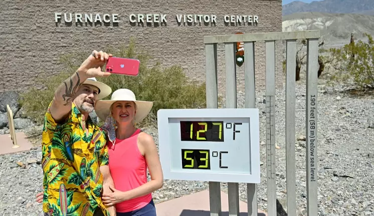 Death Valley hottest temperature