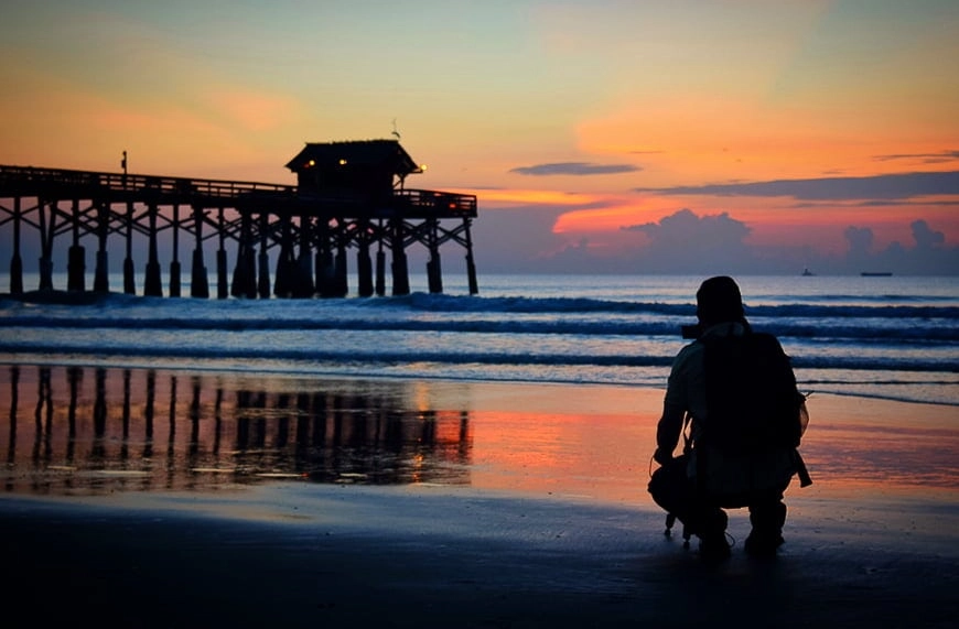 how to take beach photos