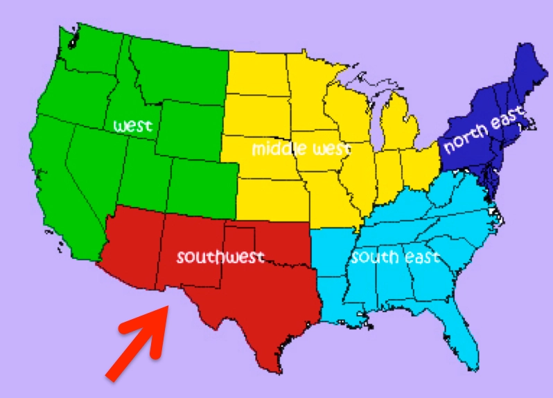 Southwest states and capitals