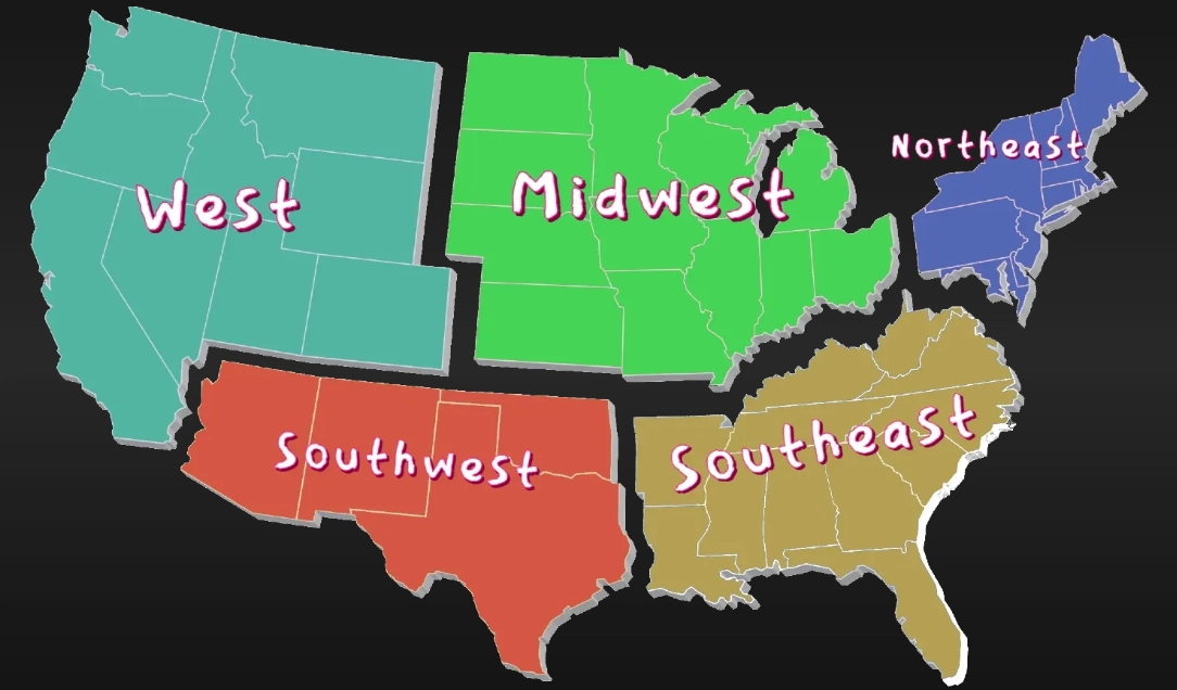 four states of the Southwest